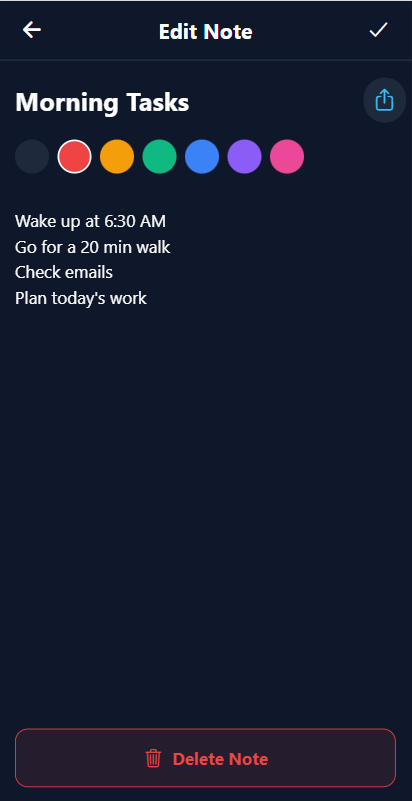 NoteFlow Screenshot 2